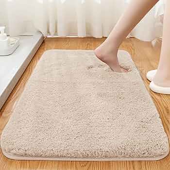 ✨バスマット ふわふわ 丸洗い やわらか (グレー, 50*80cm) 楽天市場】バスマット 足ふきマット 【1秒吸水】速乾 50*80cm 40